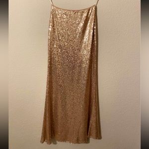 Long Sequin Skirt